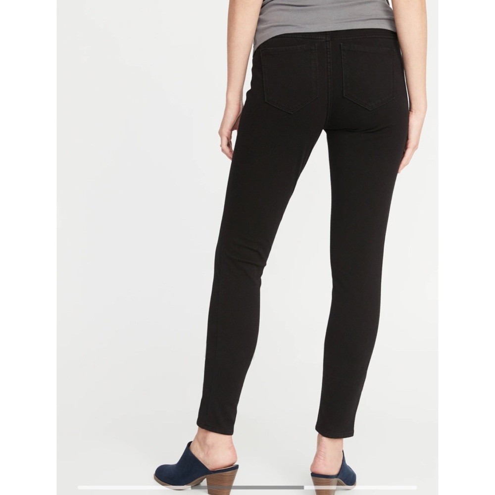 EUC Old Navy Maternity Full-Panel Rockstar Jegging